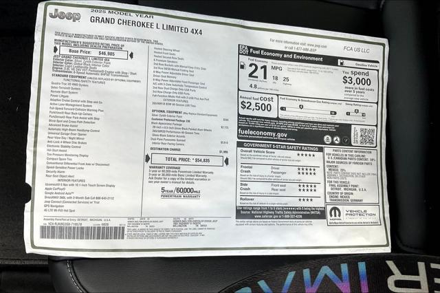 New 2025 Jeep Grand Cherokee L For Sale in Millington, TN