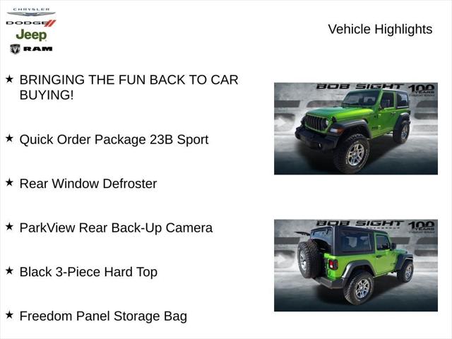 2025 Jeep Wrangler WRANGLER 2-DOOR SPORT 2025 Jeep Wrangler WRANGLER 2-DOOR SPORT