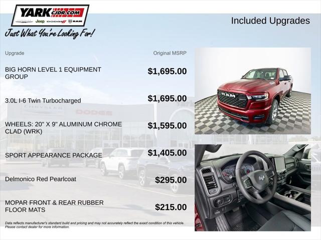 2026 RAM Ram 1500 RAM 1500 BIG HORN CREW CAB 4X4 57 BOX