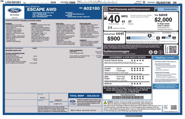 2022 Ford Escape Titanium Hybrid