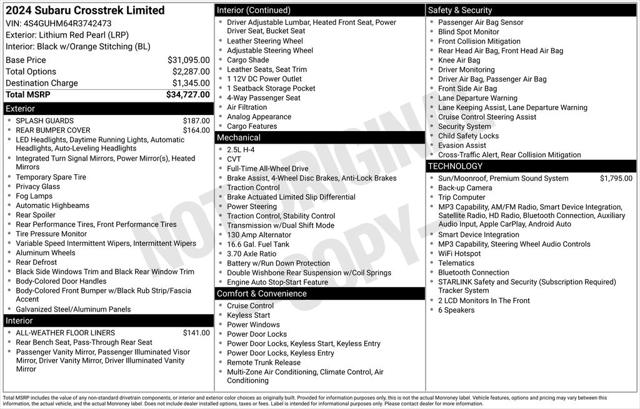 2024 Subaru Crosstrek Limited for sale in Warren, MI