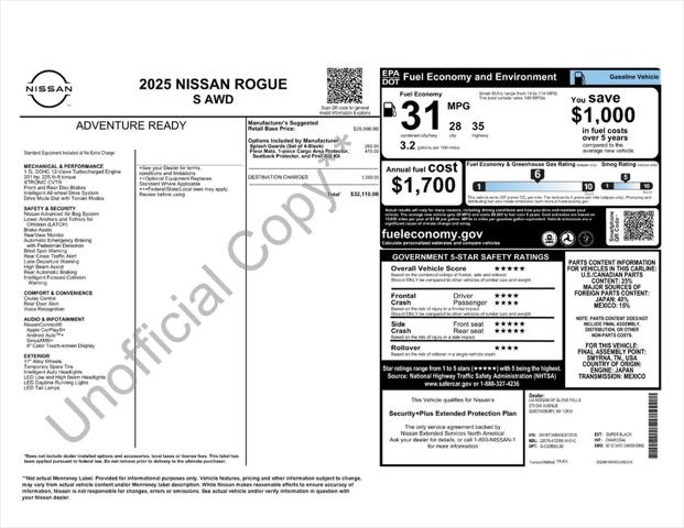 2025 Nissan Rogue S Intelligent AWD