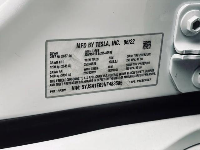 2022 Tesla Model S Plaid Tri Motor All-Wheel Drive