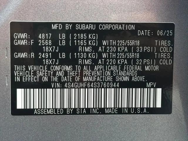 2025 Subaru Crosstrek Sport