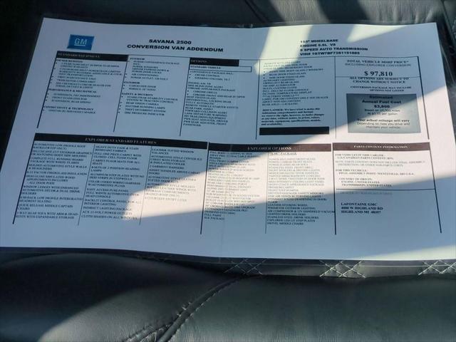 2025 GMC Savana Cargo RWD 2500 Extended Wheelbase Work Van