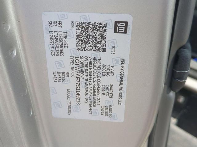 2025 GMC Savana Cargo RWD 2500 Regular Wheelbase Work Van