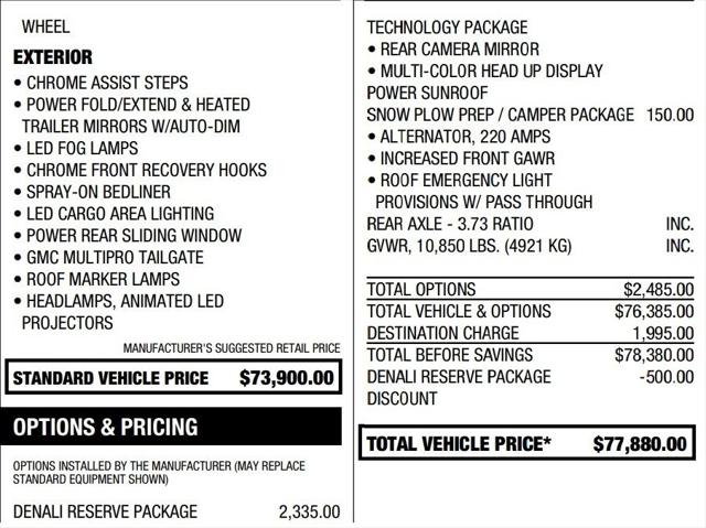 2025 GMC Sierra 2500HD 4WD Crew Cab Standard Bed Denali