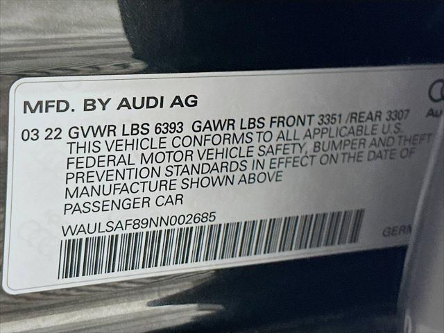 2022 Audi S8 TFSI quattro Tiptronic