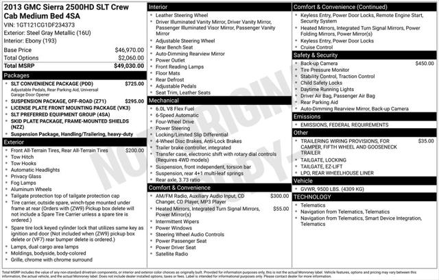 2013 GMC Sierra 2500HD SLT