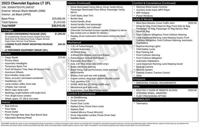 2023 Chevrolet Equinox AWD 2FL