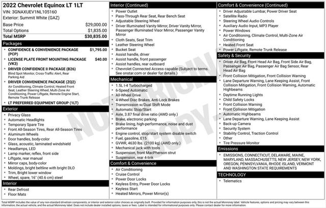 2022 Chevrolet Equinox AWD LT
