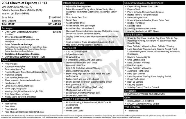 2024 Chevrolet Equinox AWD LT