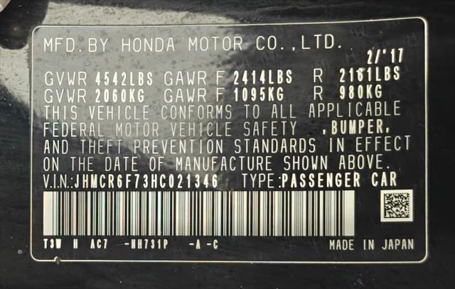 2017 Honda Accord Hybrid Touring