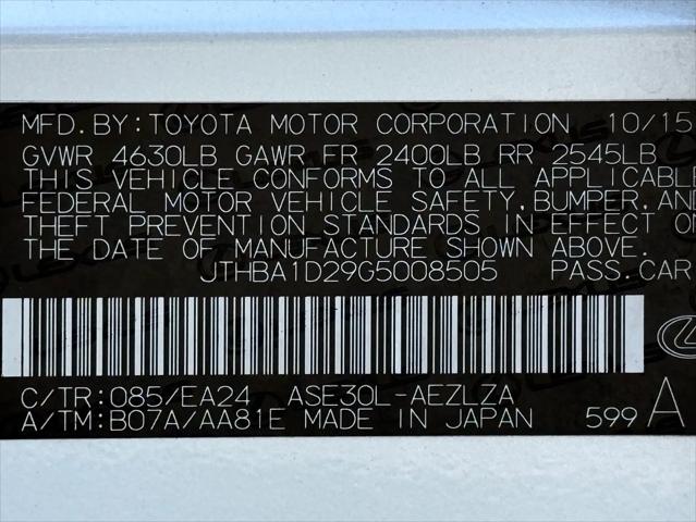 2016 Lexus IS 200t IS 200t