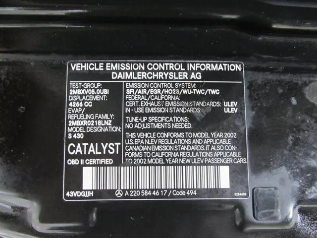 2002 Mercedes-Benz 430 S 430