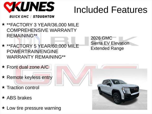 2026 GMC Sierra Extended Range Elevation