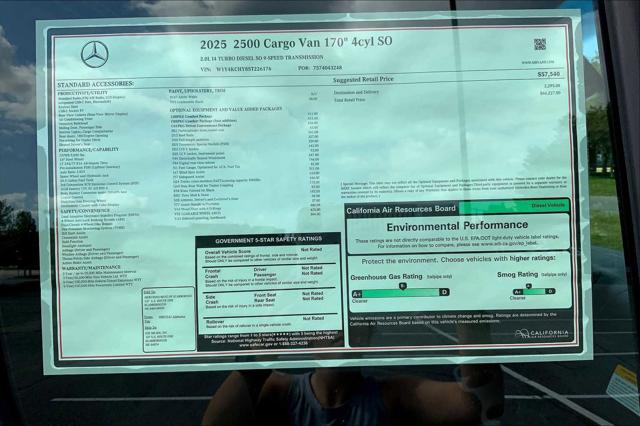 2025 Mercedes-Benz Sprinter 2500 High Roof 4-Cyl Diesel