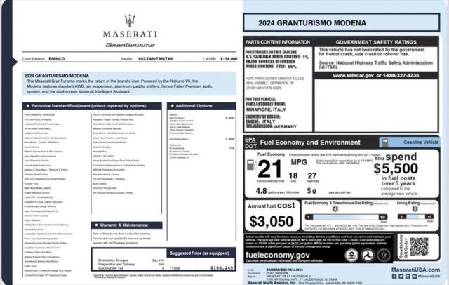 2024 Maserati GranTurismo Modena