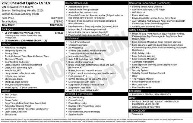 2023 Chevrolet Equinox AWD LS