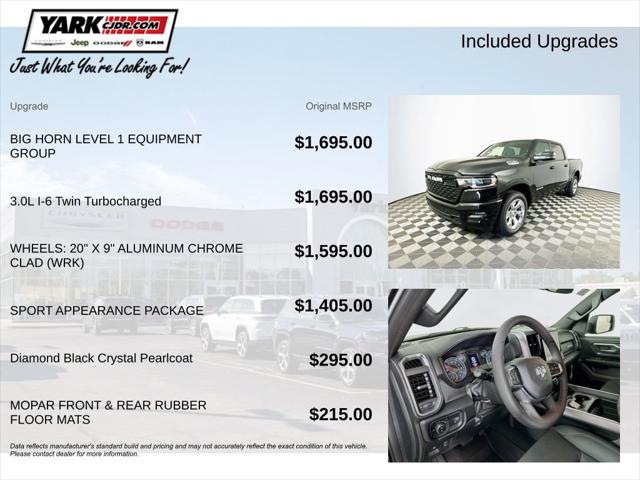 2026 RAM Ram 1500 RAM 1500 BIG HORN CREW CAB 4X4 57 BOX