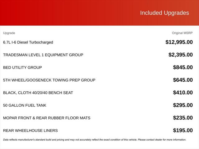 2026 RAM Ram 3500 RAM 3500 TRADESMAN CREW CAB 4X4 8 BOX