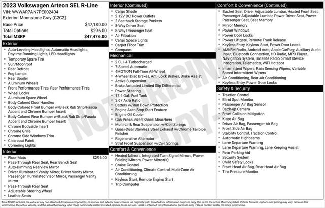 2023 Volkswagen Arteon 2.0T SEL R-Line