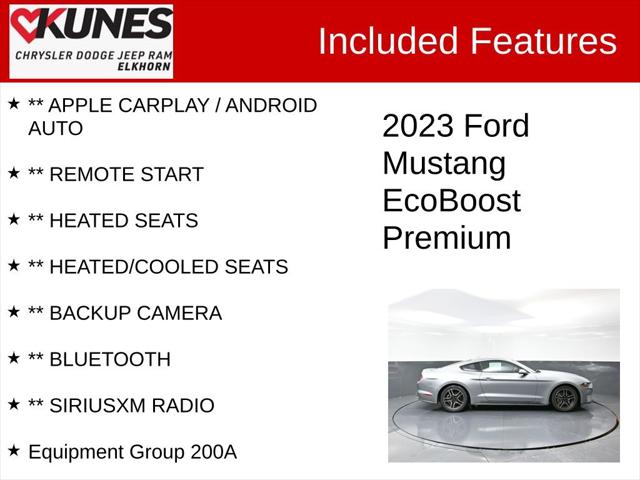 2023 Ford Mustang EcoBoost Premium Fastback