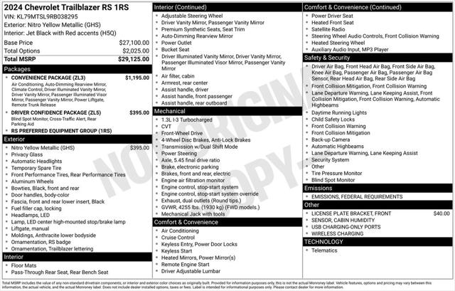 2024 Chevrolet Trailblazer FWD RS