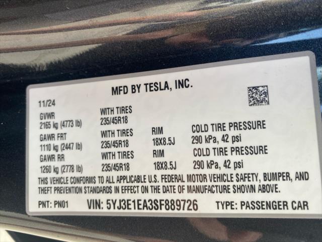 2025 Tesla Model 3 Long Range Rear-Wheel Drive