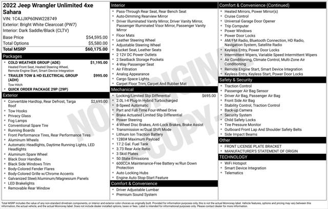 2022 Jeep Wrangler 4xe Unlimited Sahara 4x4