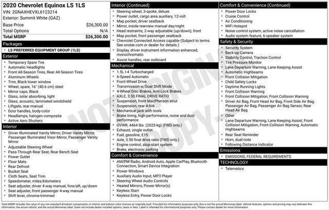 2020 Chevrolet Equinox FWD LS