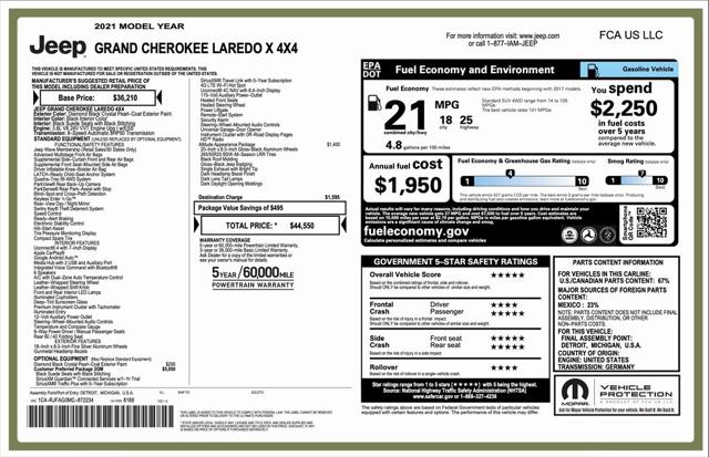 2021 Jeep Grand Cherokee Laredo X 4x4