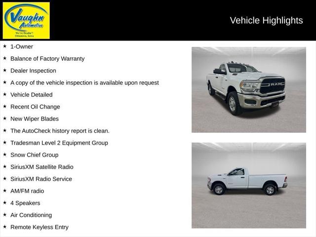 2021 RAM 3500 Tradesman Regular Cab 4x4 8 Box