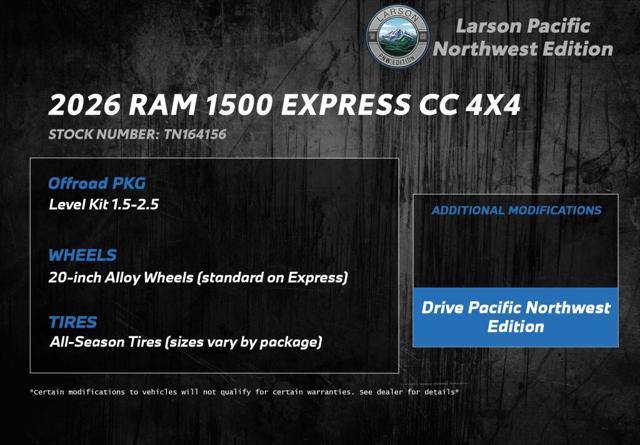 2026 RAM Ram 1500 RAM 1500 EXPRESS CREW CAB 4X4 57 BOX