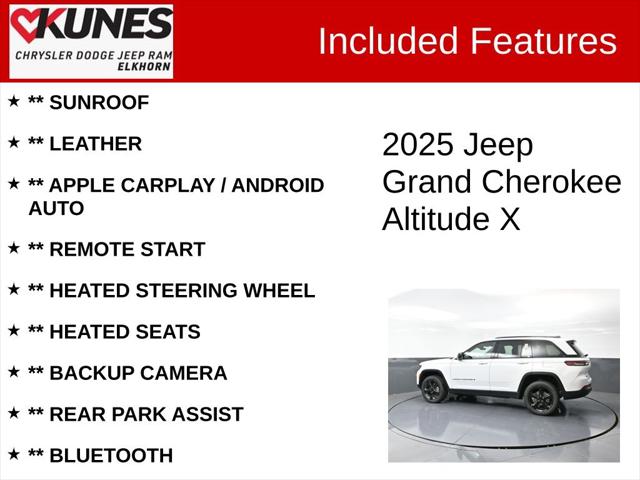 2025 Jeep Grand Cherokee GRAND CHEROKEE ALTITUDE X 4X4