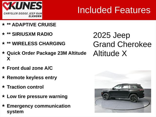 2025 Jeep Grand Cherokee GRAND CHEROKEE ALTITUDE X 4X4 2025 Jeep Grand Cherokee GRAND CHEROKEE ALTITUDE X 4X4