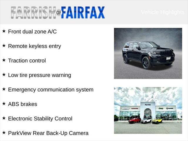 2025 Jeep Grand Cherokee GRAND CHEROKEE ALTITUDE X 4X4 2025 Jeep Grand Cherokee GRAND CHEROKEE ALTITUDE X 4X4