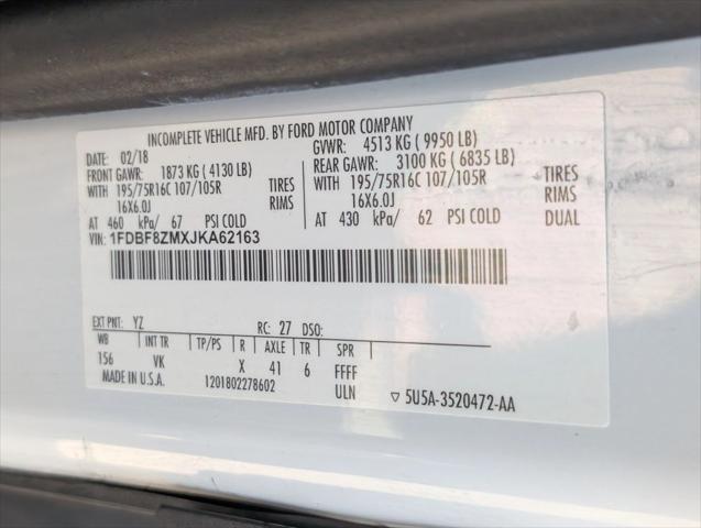 2018 Ford Transit Chassis 12FT Box Truck with Loading Ramp GAS