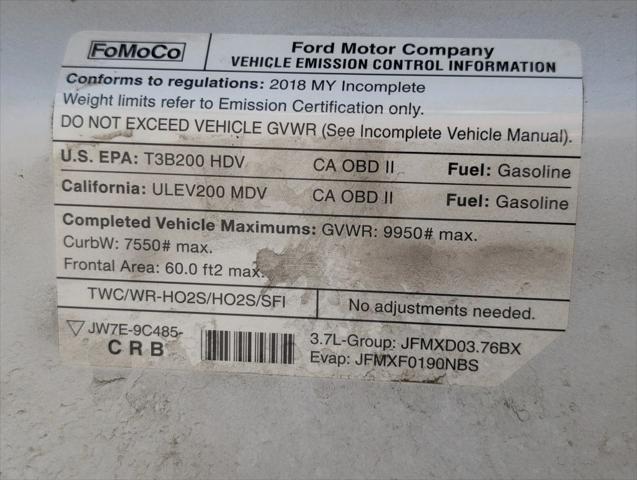 2018 Ford Transit Chassis 12FT Box Truck with Loading Ramp GAS