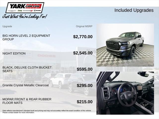 2025 RAM Ram 1500 RAM 1500 BIG HORN CREW CAB 4X4 57 BOX