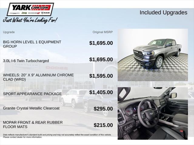 2026 RAM Ram 1500 RAM 1500 BIG HORN CREW CAB 4X4 57 BOX 2026 RAM Ram 1500 RAM 1500 BIG HORN CREW CAB 4X4 57 BOX