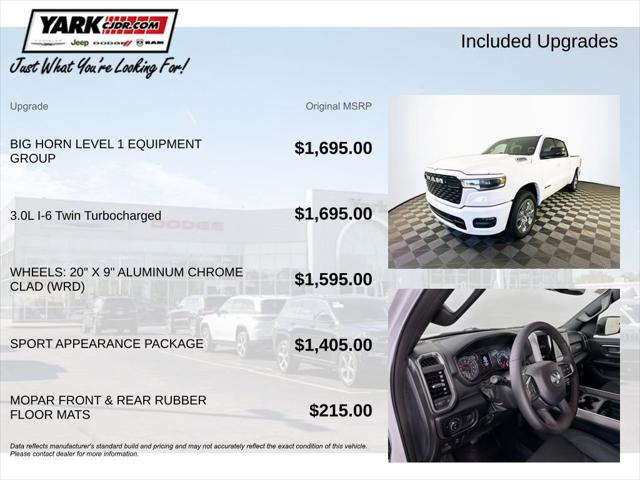 2026 RAM Ram 1500 RAM 1500 BIG HORN CREW CAB 4X4 57 BOX 2026 RAM Ram 1500 RAM 1500 BIG HORN CREW CAB 4X4 57 BOX