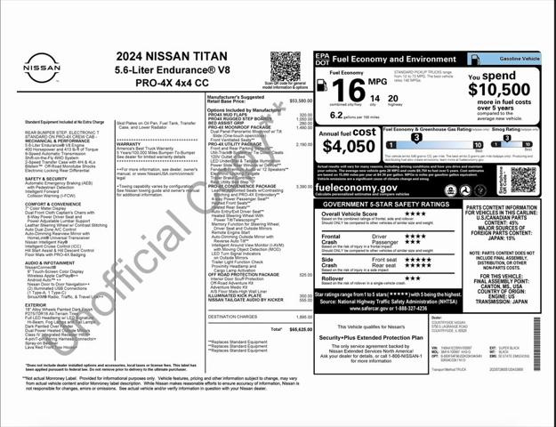 2024 Nissan TITAN Crew Cab PRO-4X 4x4