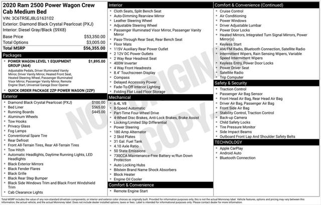 2020 RAM 2500 Power Wagon Crew Cab 4X4 64 Box