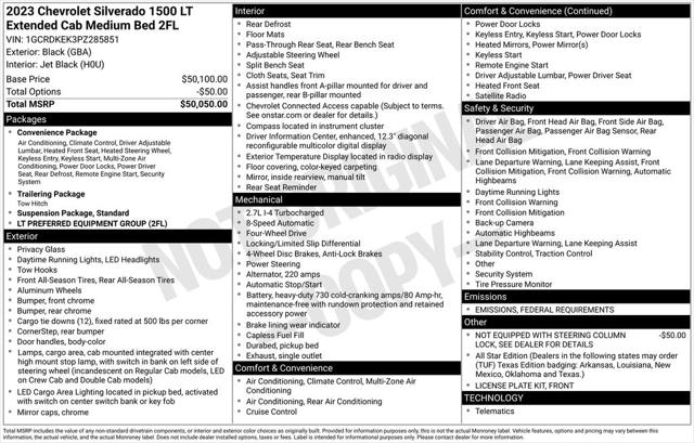 2023 Chevrolet Silverado 1500 4WD Double Cab Standard Bed LT with 2FT
