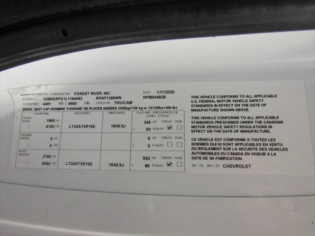 2020 Chevrolet Express Cutaway Work Van