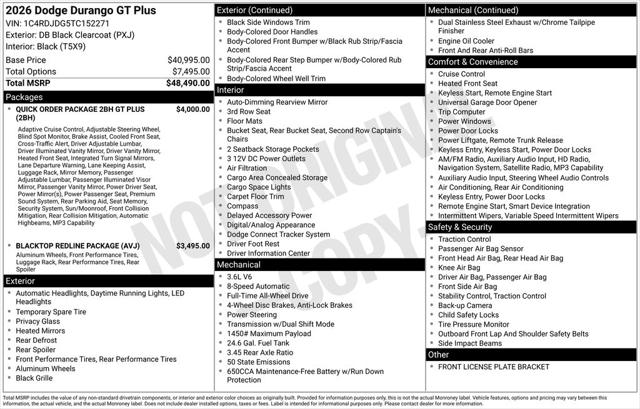 2026 Dodge Durango GT PLUS AWD