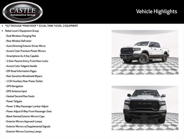 2026 RAM Ram 1500 RAM 1500 REBEL CREW CAB 4X4 57 BOX