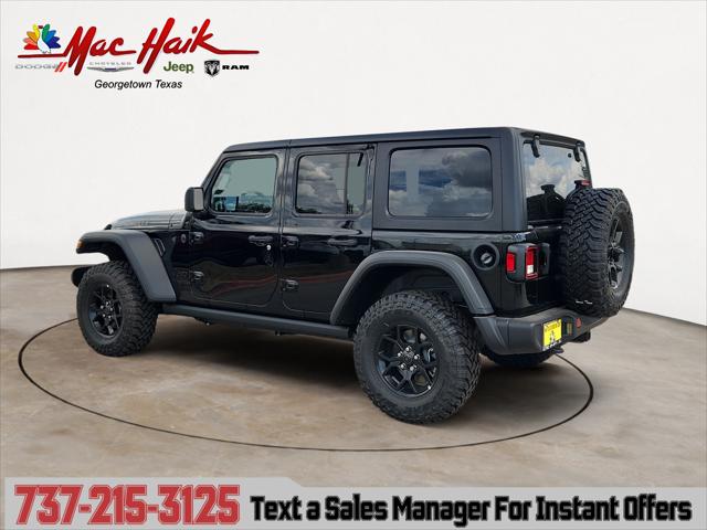 2025 Jeep Wrangler WRANGLER 4-DOOR WILLYS 2025 Jeep Wrangler WRANGLER 4-DOOR WILLYS