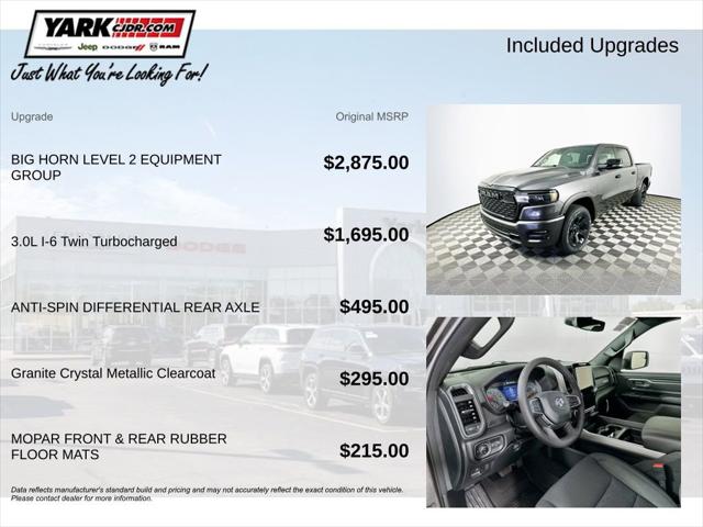 2026 RAM Ram 1500 RAM 1500 BIG HORN CREW CAB 4X4 57 BOX 2026 RAM Ram 1500 RAM 1500 BIG HORN CREW CAB 4X4 57 BOX